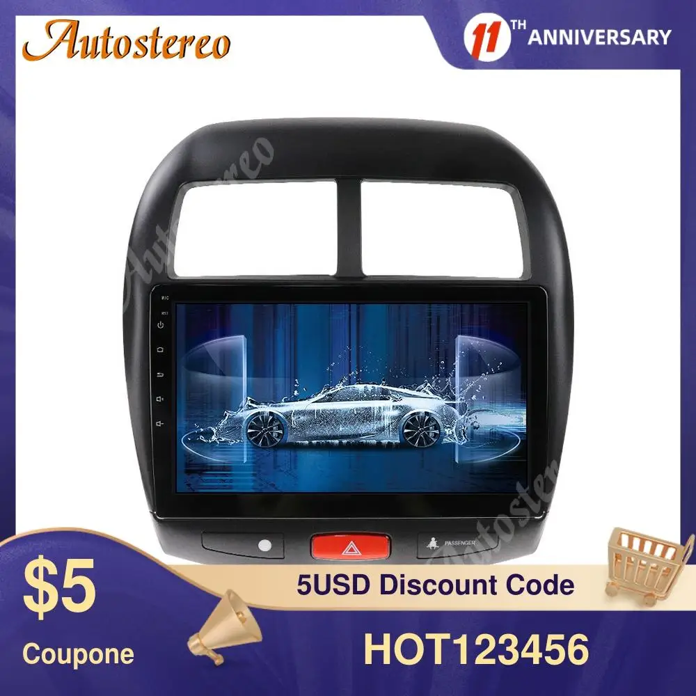 Автомагнитола на Android 9 0 64 ГБ мультимедийный проигрыватель для MITSUBISHI ASX 2010 2018