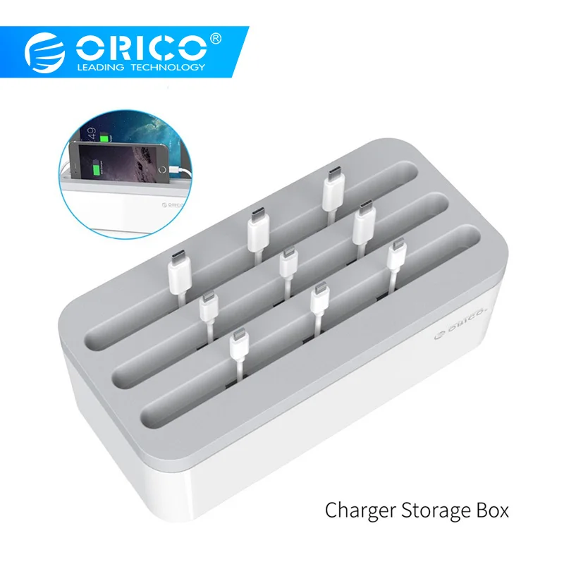 ORICO коробка для хранения USB зарядное устройство протектор Коробка кабель
