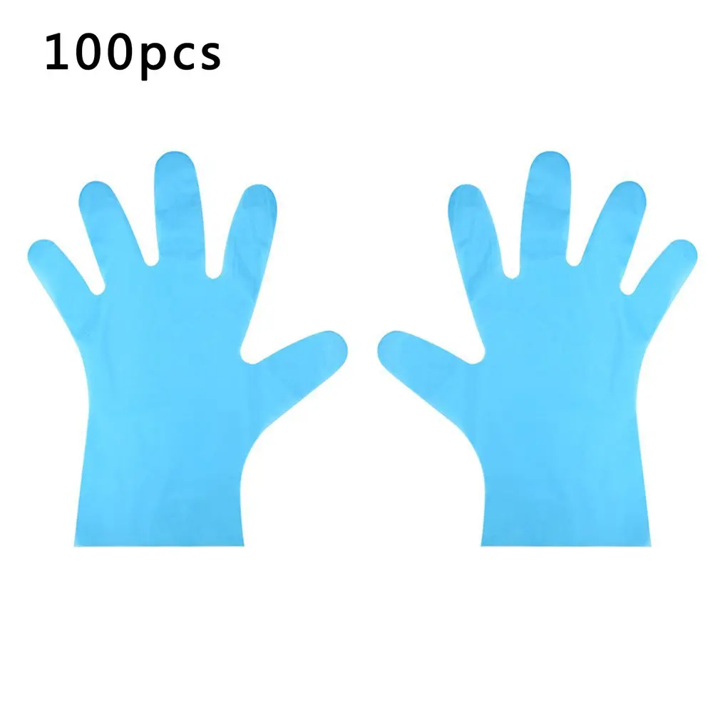

100 шт. Многофункциональный одноразовые перчатки Кухня ПВХ перчатки Универсальный утолщенные герметичность Красота Уход Перчатки