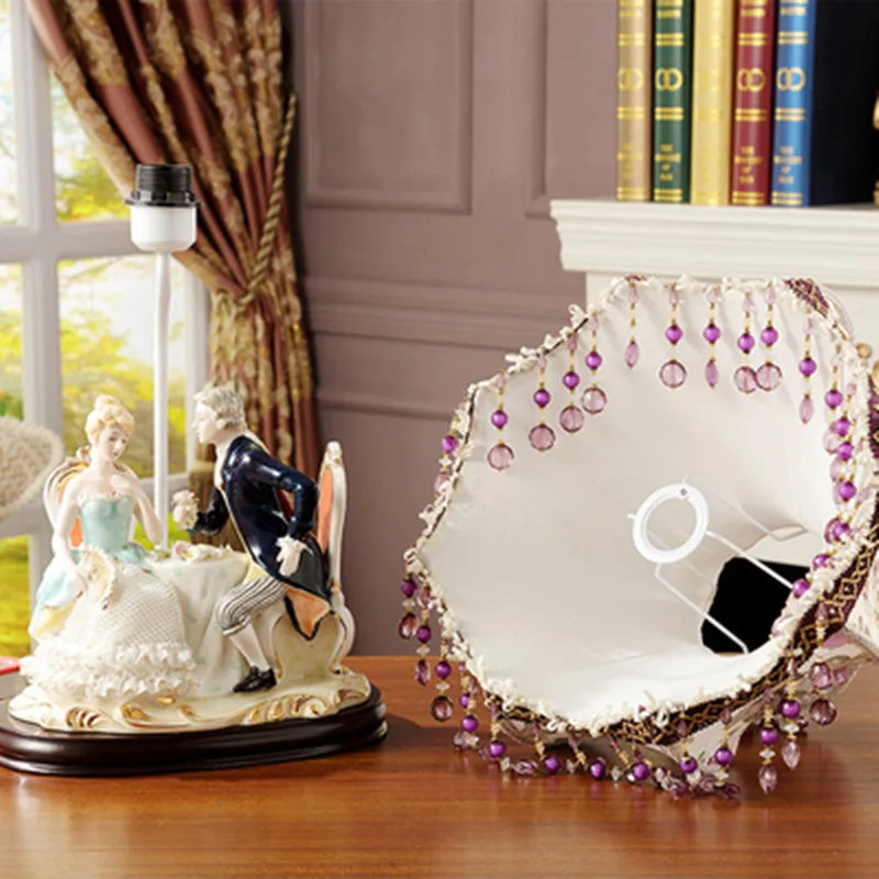 Аксессуары для домашнего декора Керамическая Настольная лампа статуя