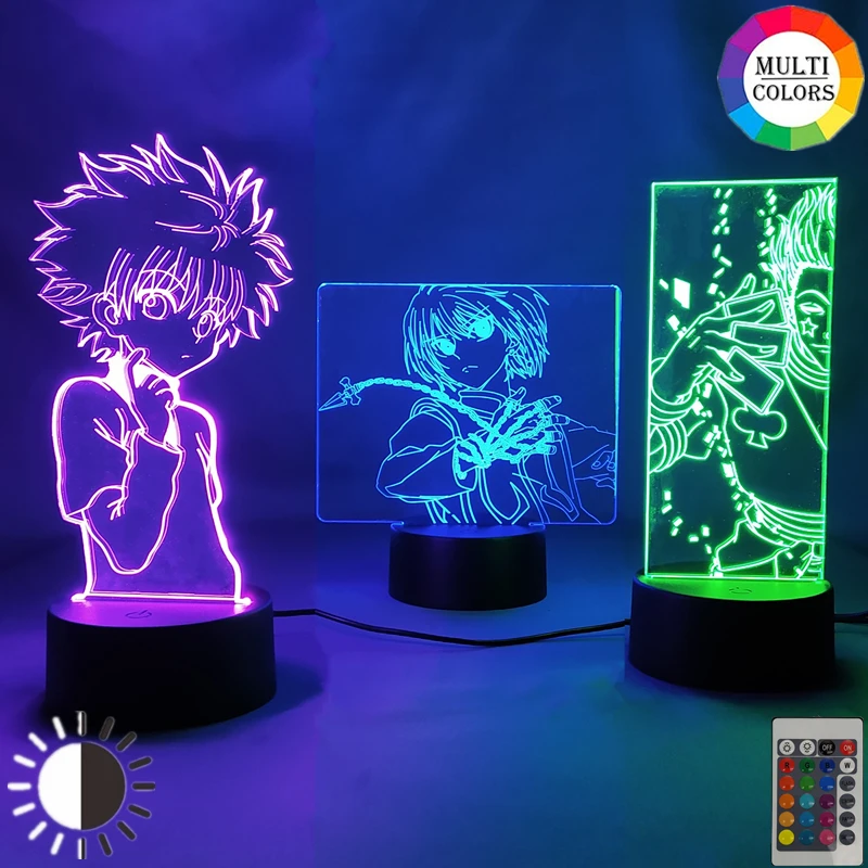 Аниме Hunter x GON FREECSS Hisoka Killua Zaoldyeck Kurapika фигурка Ночник светильник в подарок домашний