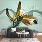 Пользовательские 3D фото обои абстрактные перья настенные художественные росписи обои домашний Декор Гостиная Диван ТВ фон настенное покрытие