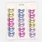 1 компл. Милые металлические заколки для волос с принтом бабочки для девочек Детские аксессуары для волос заколки-зажимы для волос Детские женские заколки для волос цветная заколка