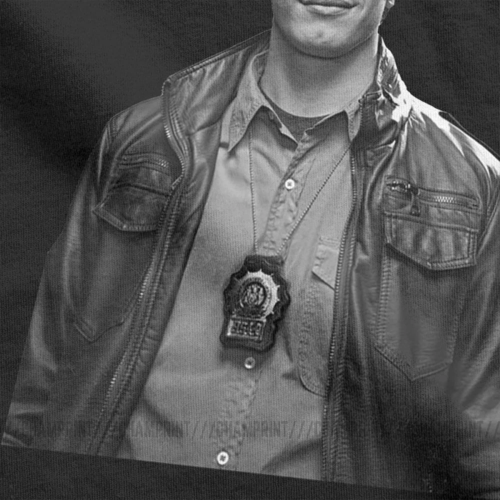 Мужская футболка с коротким рукавом Brooklyn Nine 99 из чистого хлопка круглым вырезом