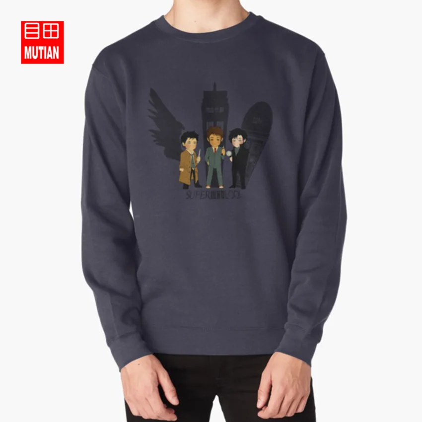 navy-sweatshirt Superwholock толстовки superwholock Сверхъестественное Шерлок Доктор Кто - Цвет: navy-sweatshirt