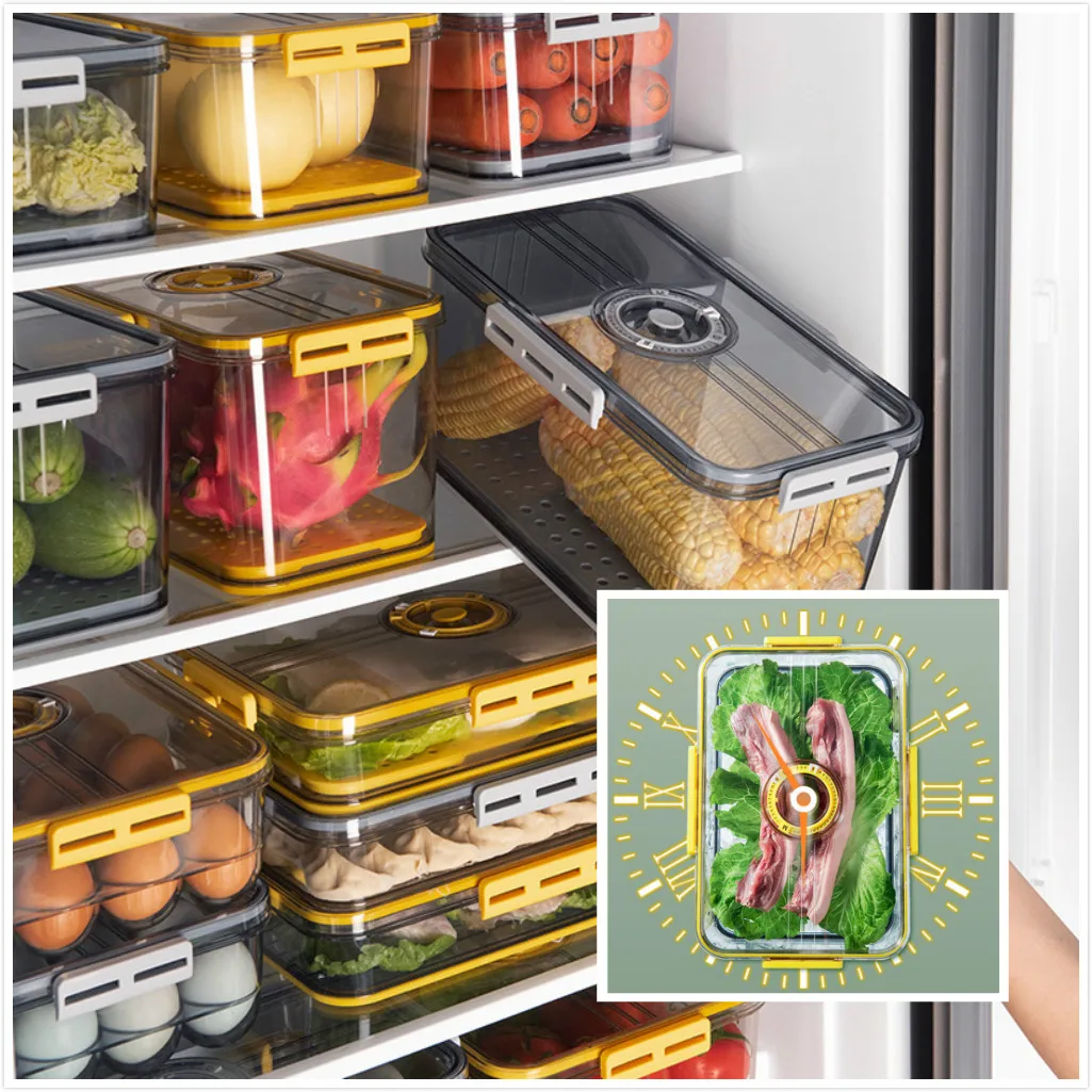 

Новый Контейнер для хранения в холодильнике, пищевой пластик, утолщенный контейнер для хранения, контейнер для хранения замороженных проду...