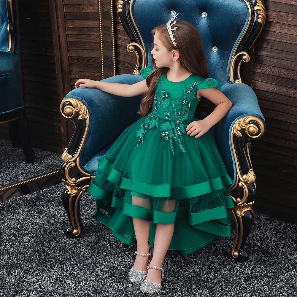 Платье принцессы Vgiee одежда для маленьких девочек 3-12 лет детские платья платье