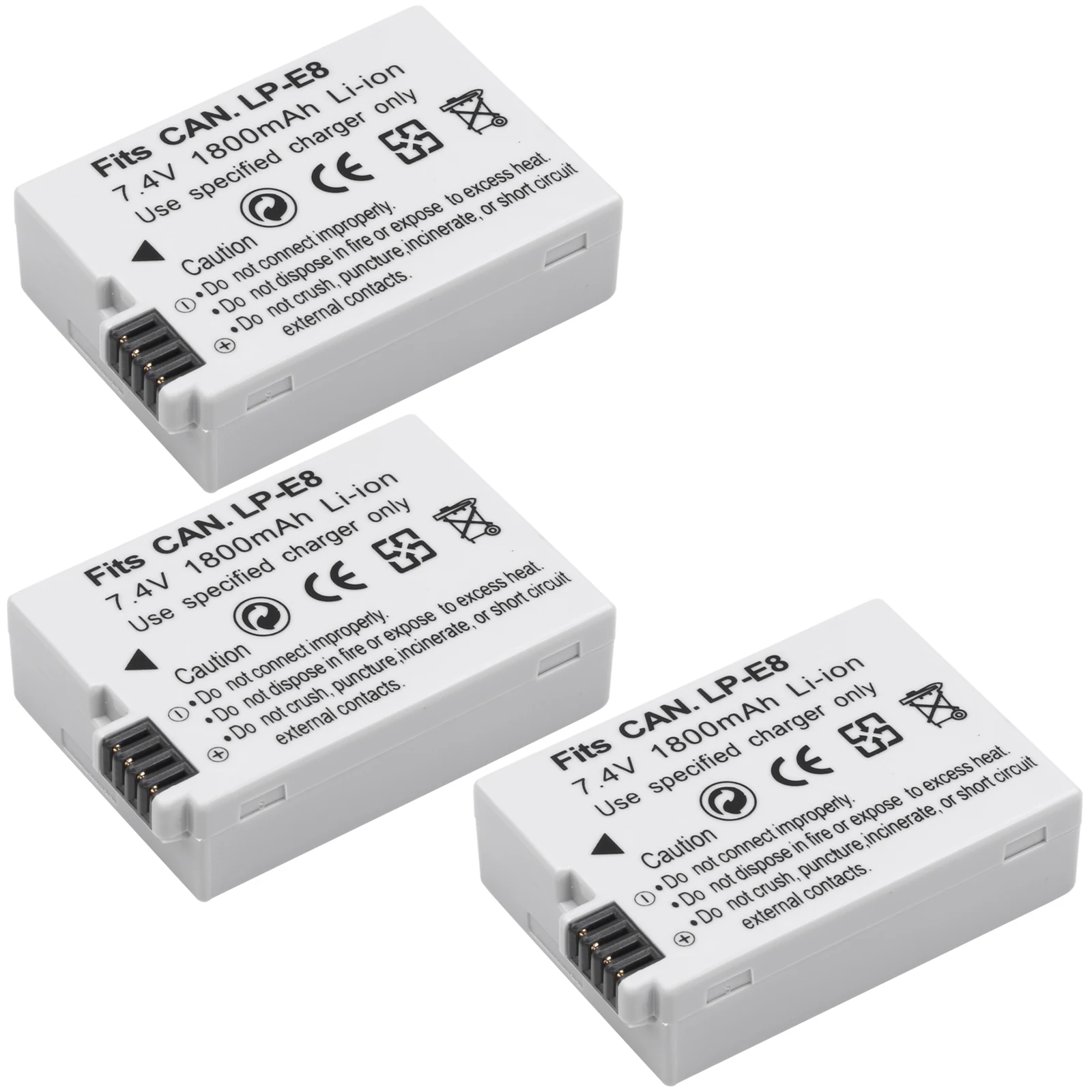 Probty LP-E8 LP E8 LPE8 1800mAh camera Battery + LED Dual Charger For Canon EOS 550D 600D 650D 700D Rebel T2i T3i T4i T5i | Электроника