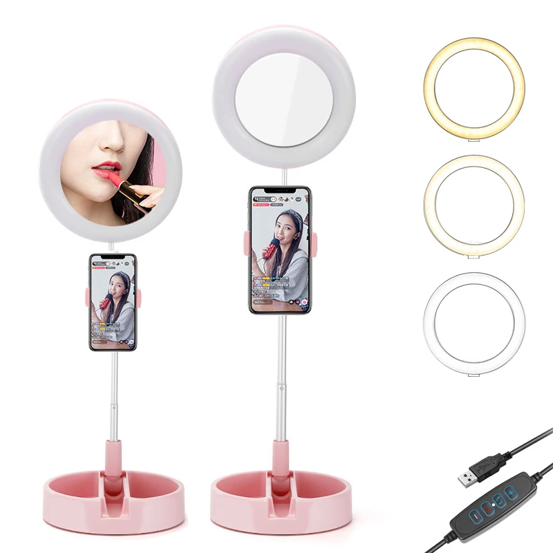 Светодиодный кольсветильник светильник для туалетного столика с зеркалом