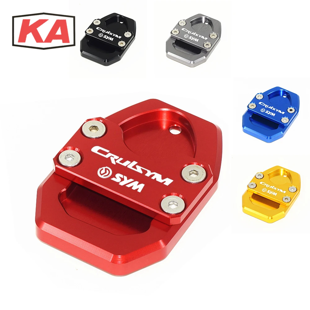 

For SYM CRUISYM300 CRUISYM 300 GTS300 300i GTS300 Anti-wear Motorcycle Kickstand Side stand Extension Pad Stand Enlarger Support