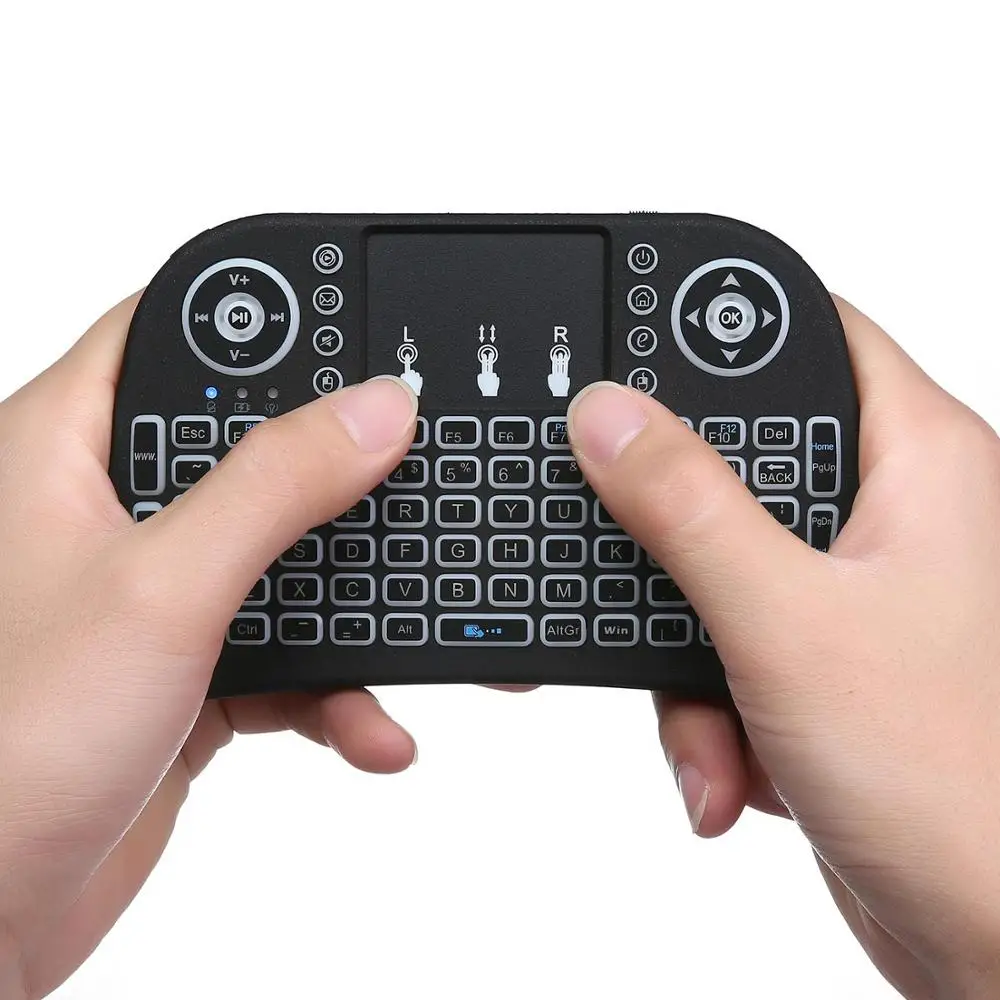 Мини-клавиатура I10 Беспроводная с тачпадом 7 цветов 2 4 ГГц | Электроника