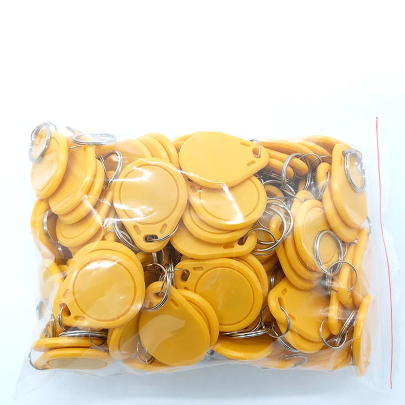 100 шт. UID RFID-метка брелок для Mif 1k S50 13 56 МГц записываемый блок 0 HF ISO14443A используется