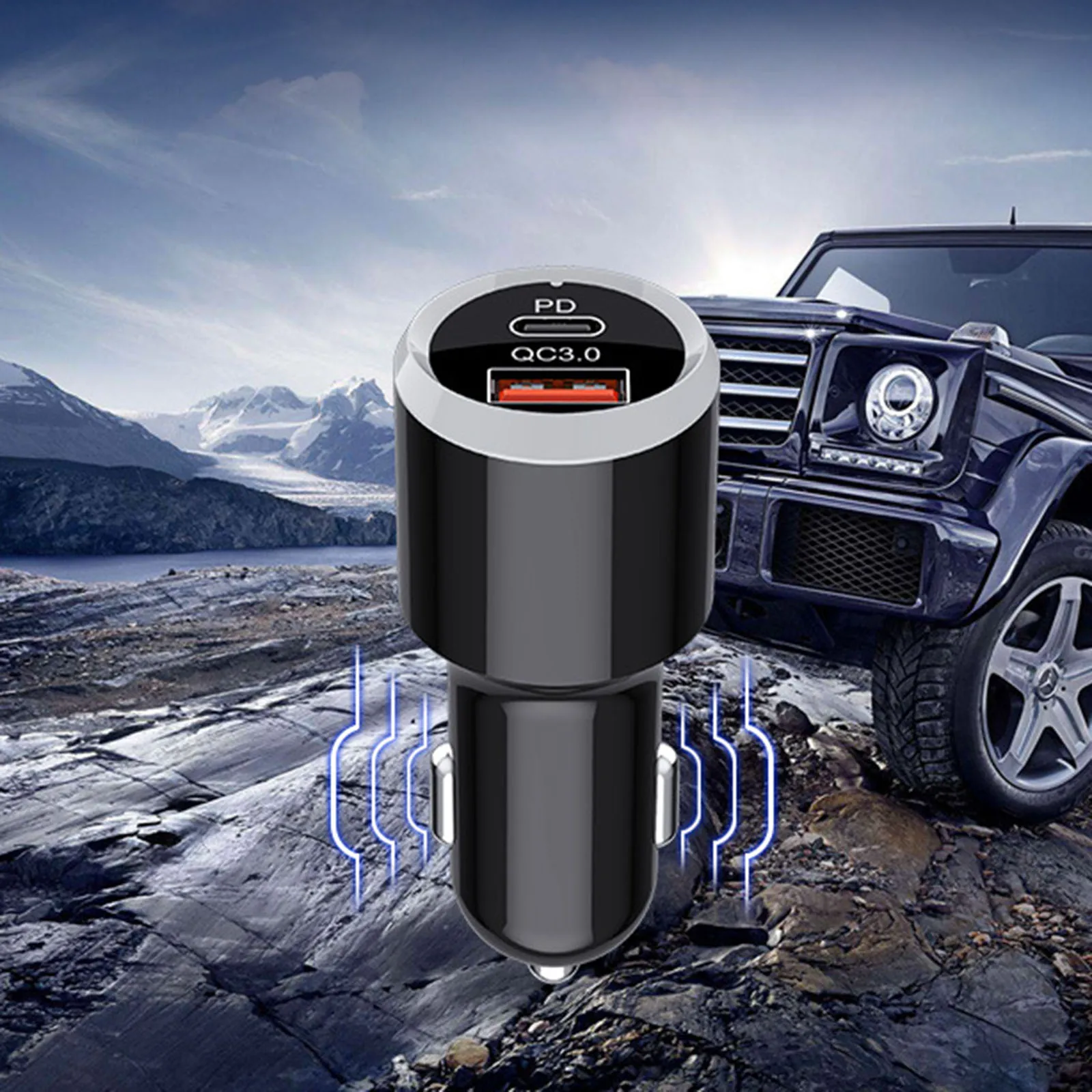 Беспроводной автомобильный Bluetooth FM-передатчик с подключаемым микрофоном для