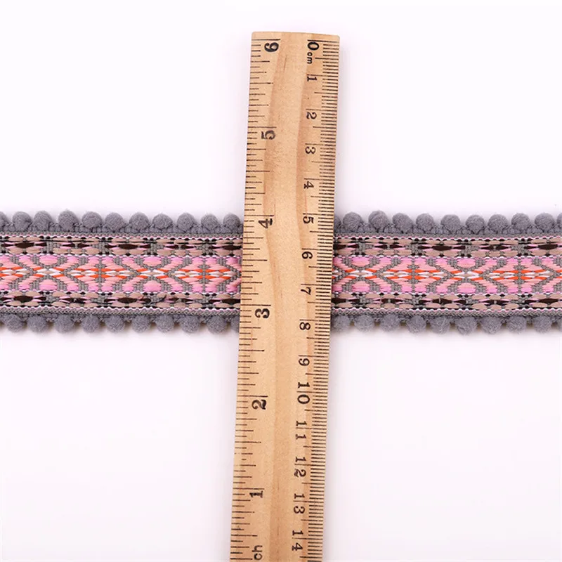 Приблизительная отделка шириной 3 см широкие шарики для волос национальная