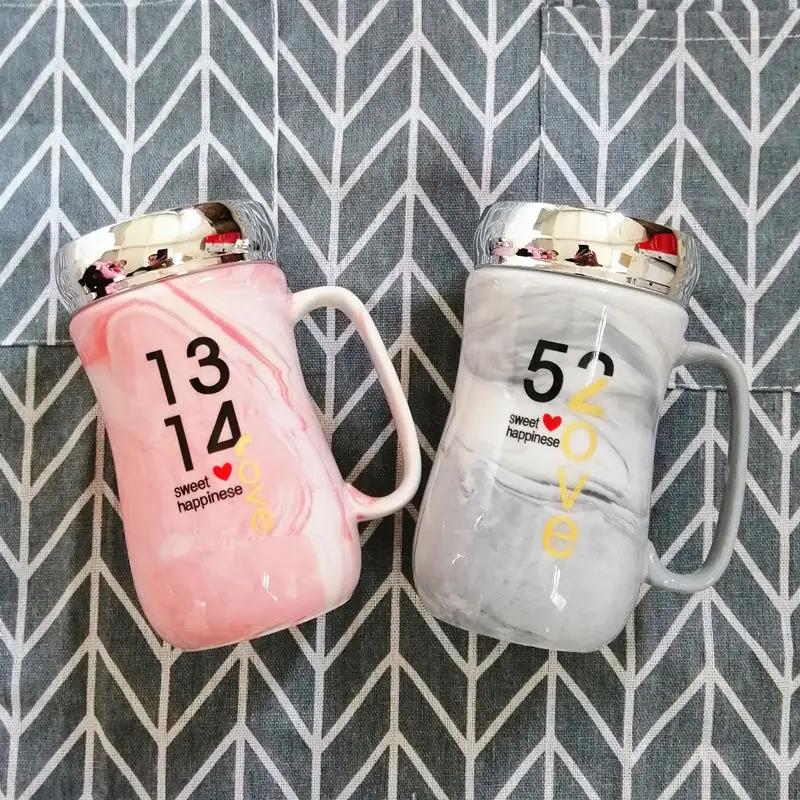 Креативная кружка керамическая чашка милая пара кофейная Корейская Женская