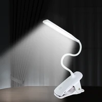 Wireless Rechargeable Eye Protection LED Table Light Extra-Long Flexible Gooseneck Touch Control USB Clamp Desk Lamp Clip Lights