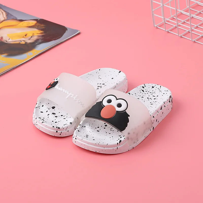 Футболка с рисунками из мультфильма Улица Сезам Для мужчин тапочки на