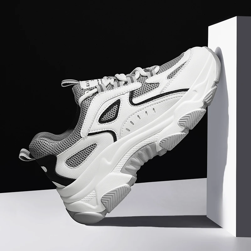 

Женские зимние кроссовки на платформе Autuspin, модные уличные кроссовки в Корейском стиле для бега, женская повседневная обувь на массивной по...