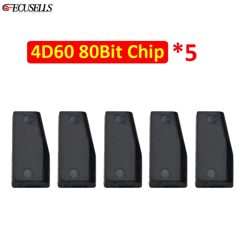 5 шт./лот чип ключа автомобиля 4D60 80 бит 4D ID60 керамический транспондер 80Bit для Ford