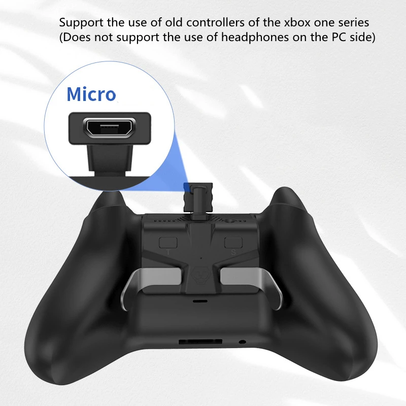 

Replacement Extension Keys Controller Back Button Attachment With 3.5MM Headphone Jack For Xbox One Old Style Controller Durable