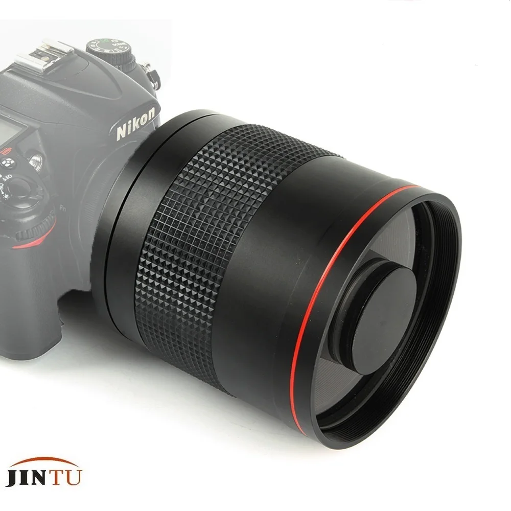 Зеркальный ручной телеобъектив JINTU 900 мм f/8 0 для камеры NIKON D90 D5500 D5600 D3500 D40 DF D80 D850 D3400