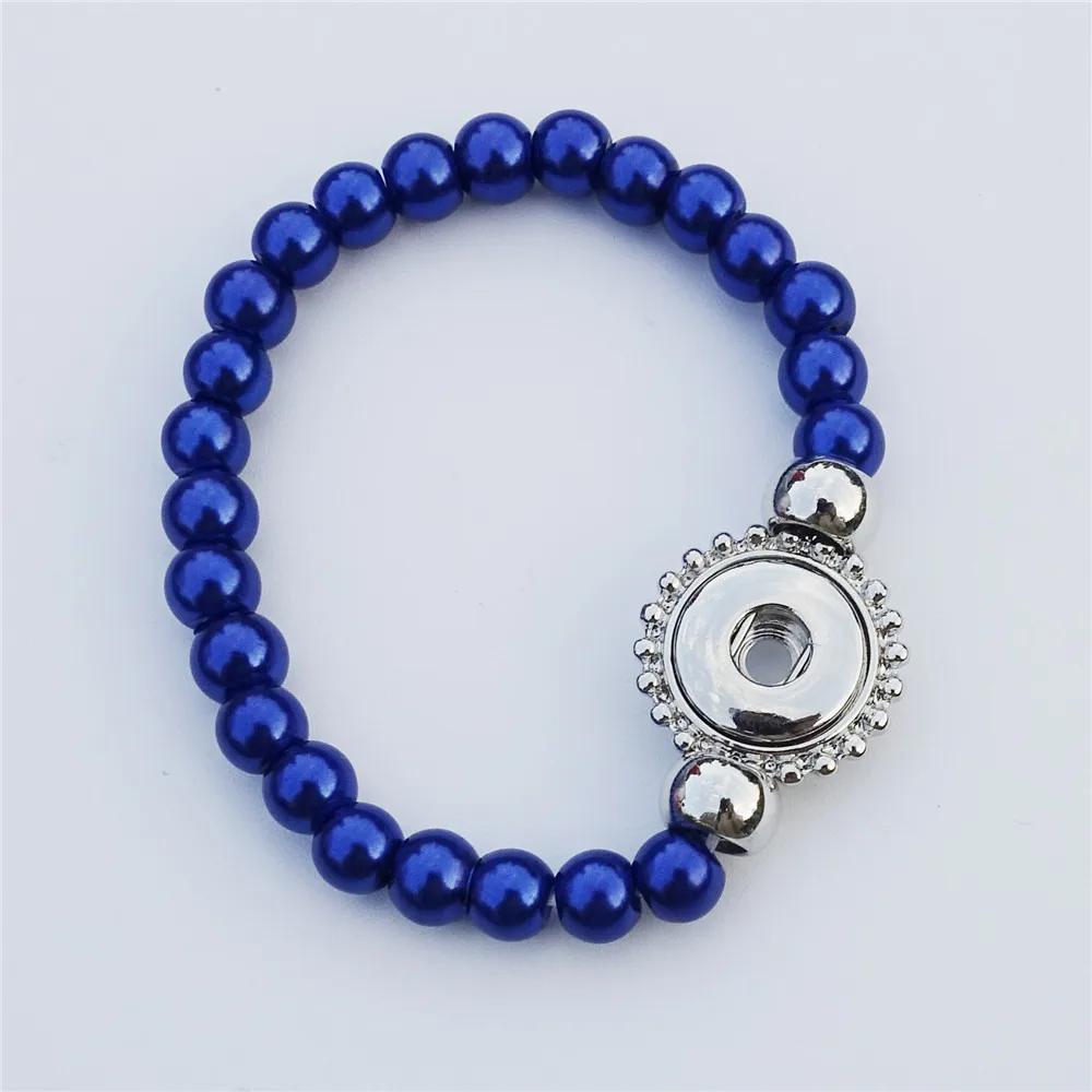 6 мм изысканные Стекло жемчуг стрейч браслет 15 см Длина для детей украшенное