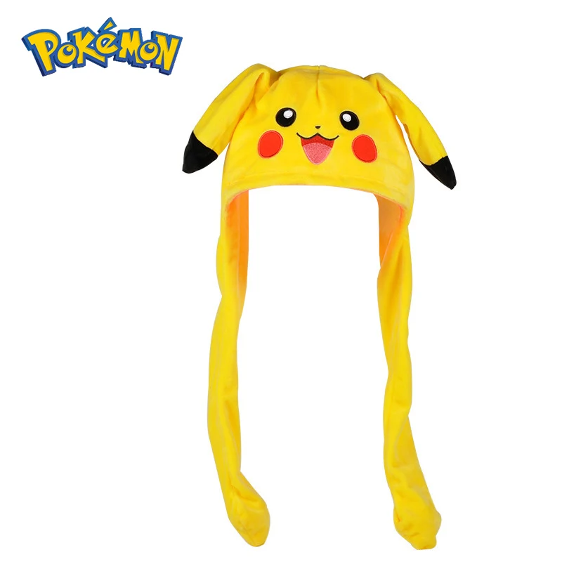 

Pokemon Pikachu Plush Hat Anime Peripheral Character Plush Toys Cute Cartoon Creativity Doll Pokemon Girl Child Christmas Gift
