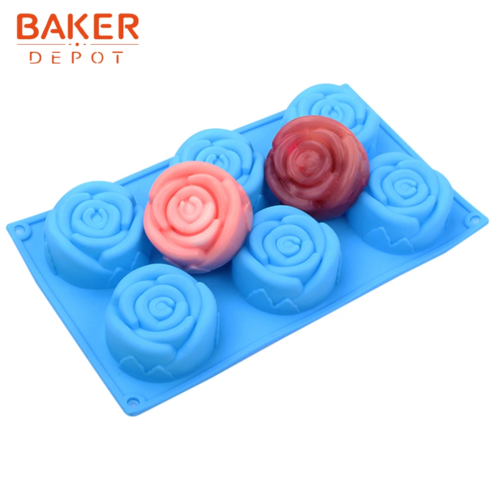Силиконовая форма для торта в форме розы желе пудинга хлеба кекса выпечки | Дом и