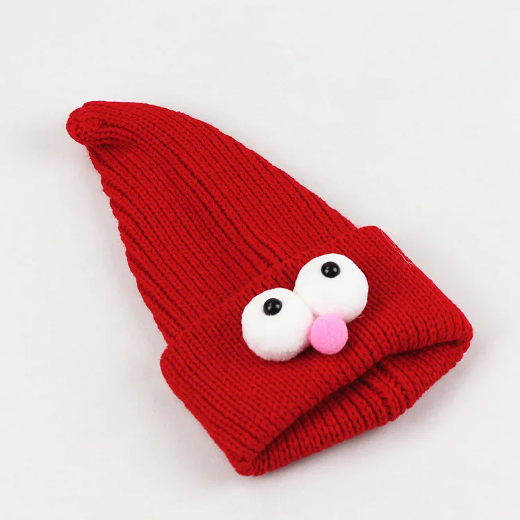 Funny Big Eye Cartoon Animal Hats Children Warm Knitted Winer For Girls Boys Beanies Lovely Baby Caps | Детская одежда и обувь