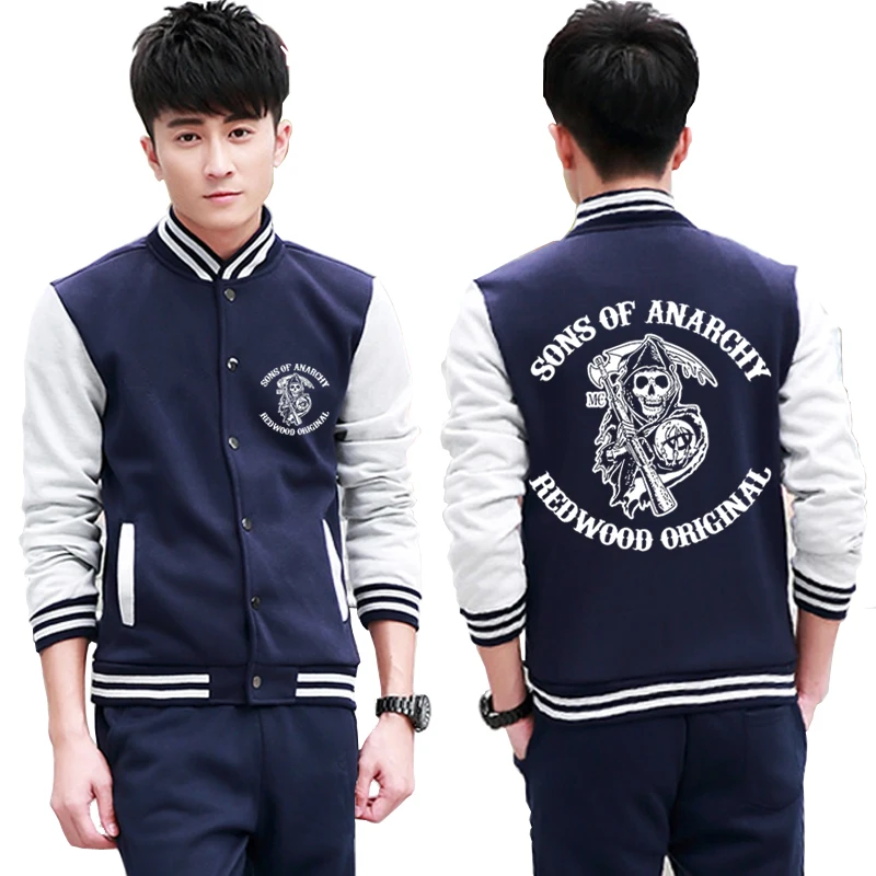 

NEW Fashion Men for Punisher Baseball Jacket Mens Sportswear Casual Sweatshirt Hip Hop Harajuku Unisex Uniform