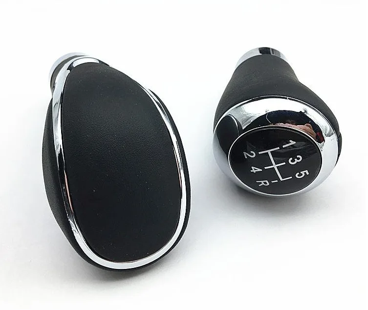 Кожа 5 Скорость Алюминий универсальная ручная ручка переключения рулевого