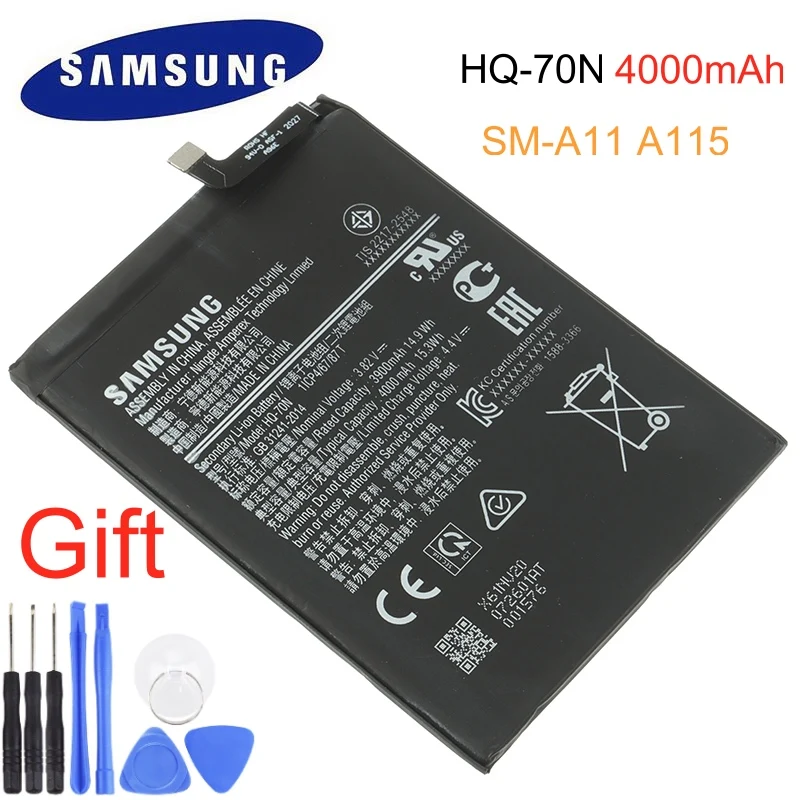 Оригинальная запасная аккумуляторная батарея Samsung для Galaxy A11 A115 оригинальная