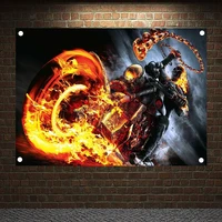 macabre art rock theme four holes flag banner canvas printing wall chart band logo metal music posters mural wall decor 9