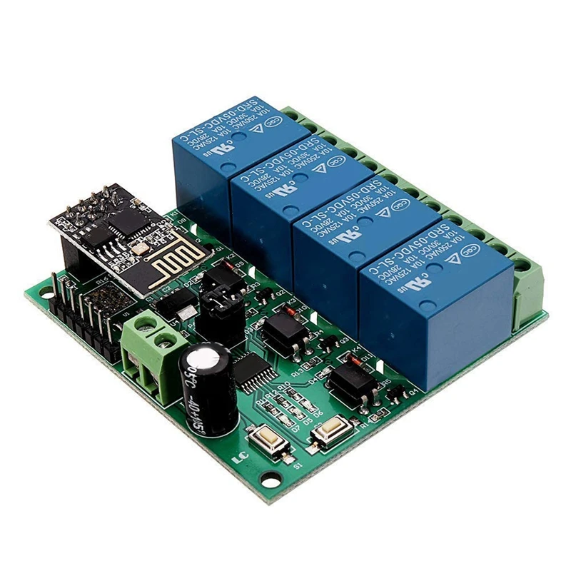 5V ESP8266 четыре WiFi реле канала модуль IOT умный дом мобильный телефон приложение