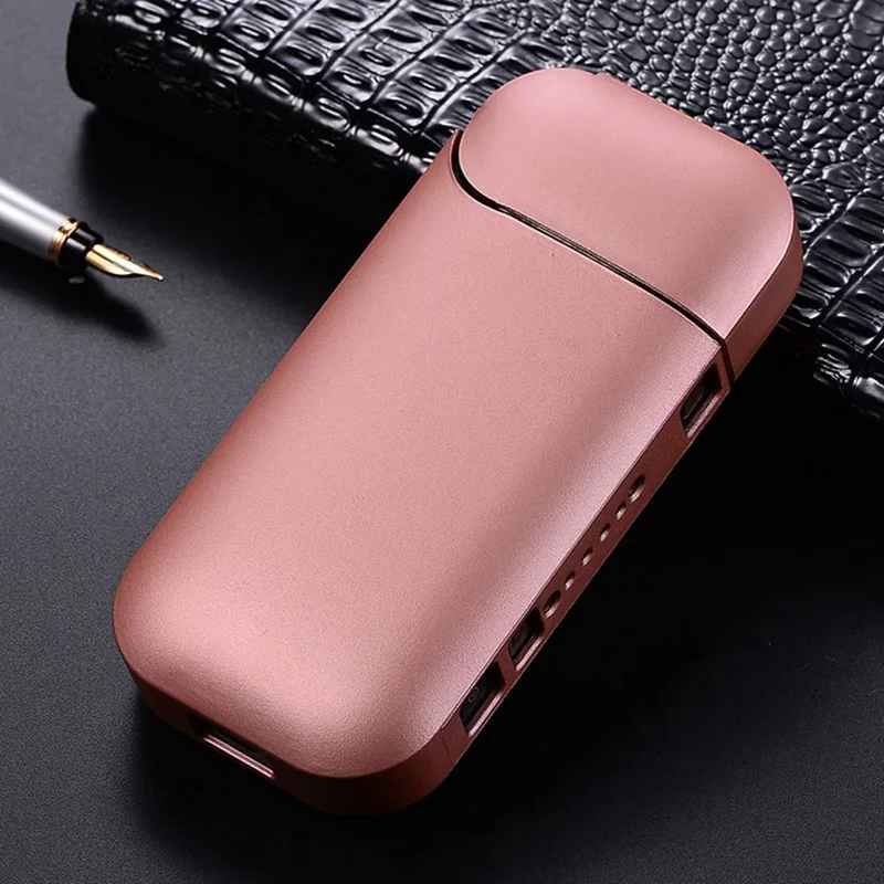 Rose gold Модный черный, красный, серебристый чехол из поликарбоната для IQOS 2,4 Plus II III электронная сигарета для IQOS полный защитный чехол - Цвет: Rose gold