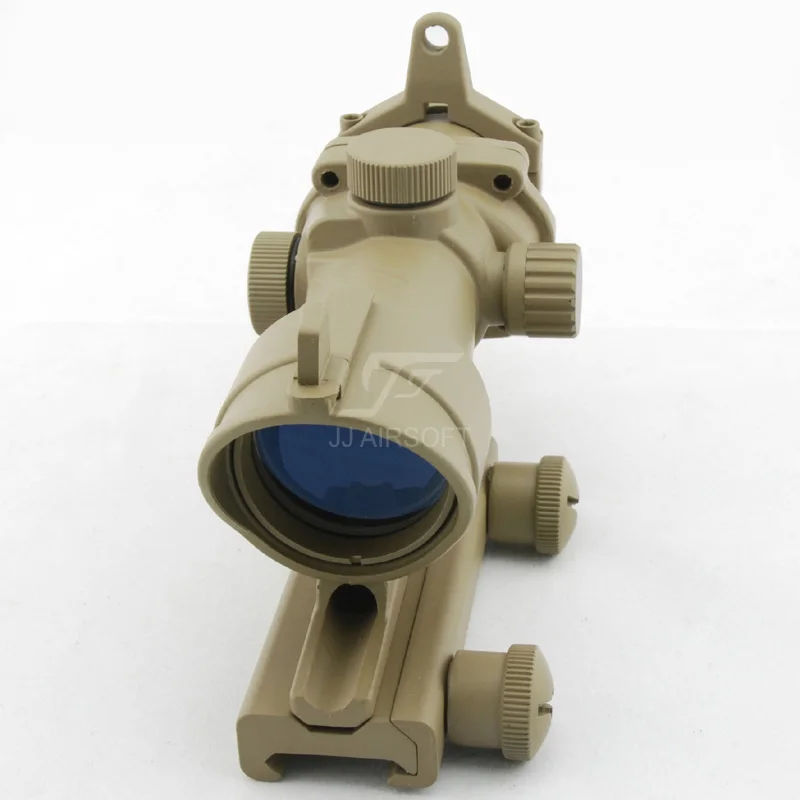 JJ Airsoft ACOG Style 4x32 прицел красный/зеленый сетка с Killflash/Kill Flash (черный/коричневый)