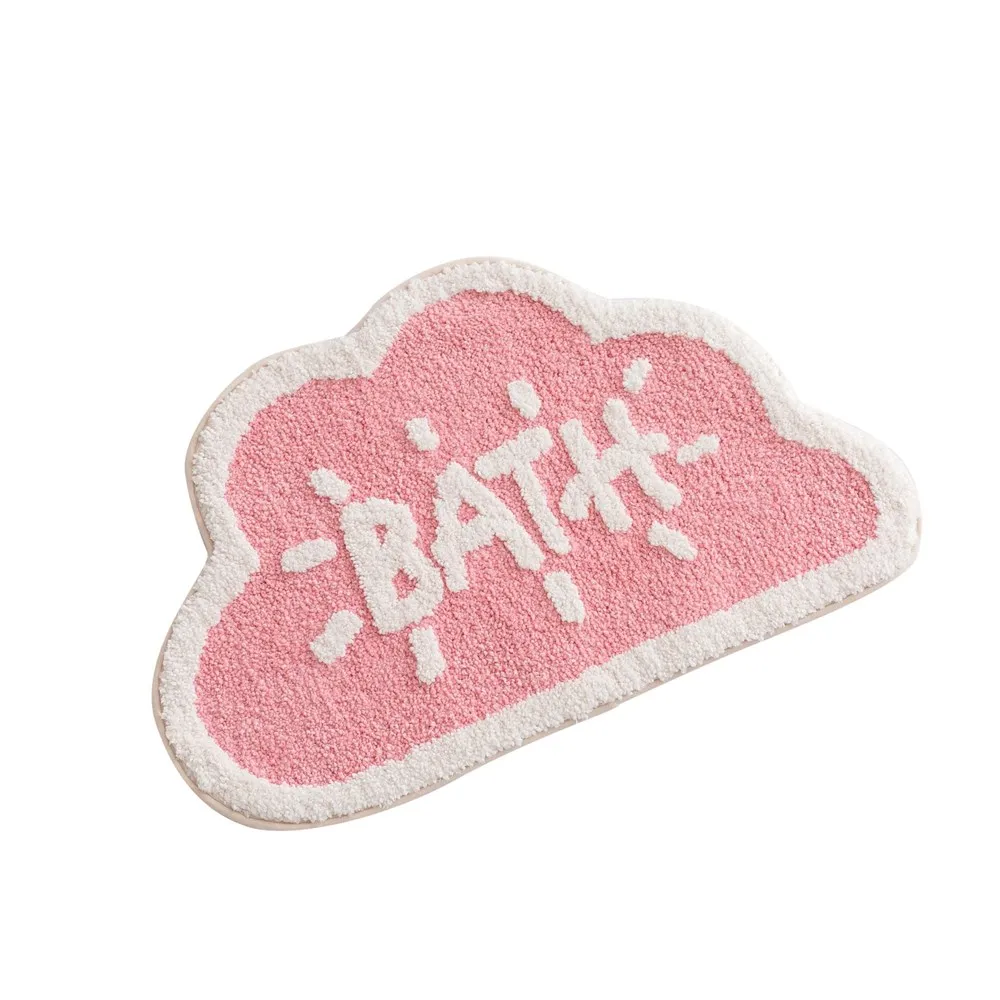 

New Thick Flocking Cartoon Door Mat, Household Bathroom Absorbent Non-slip Mat, Door Mat, Door Mat