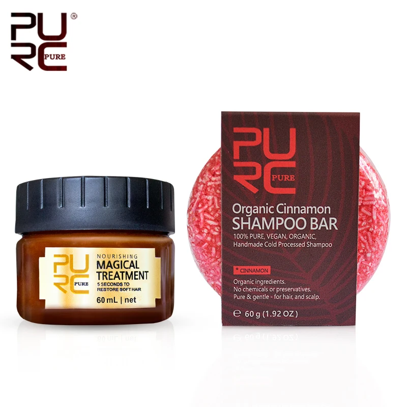 Волшебная маска для волос PURC восстанавливает повреждённые волосы лечение ручной