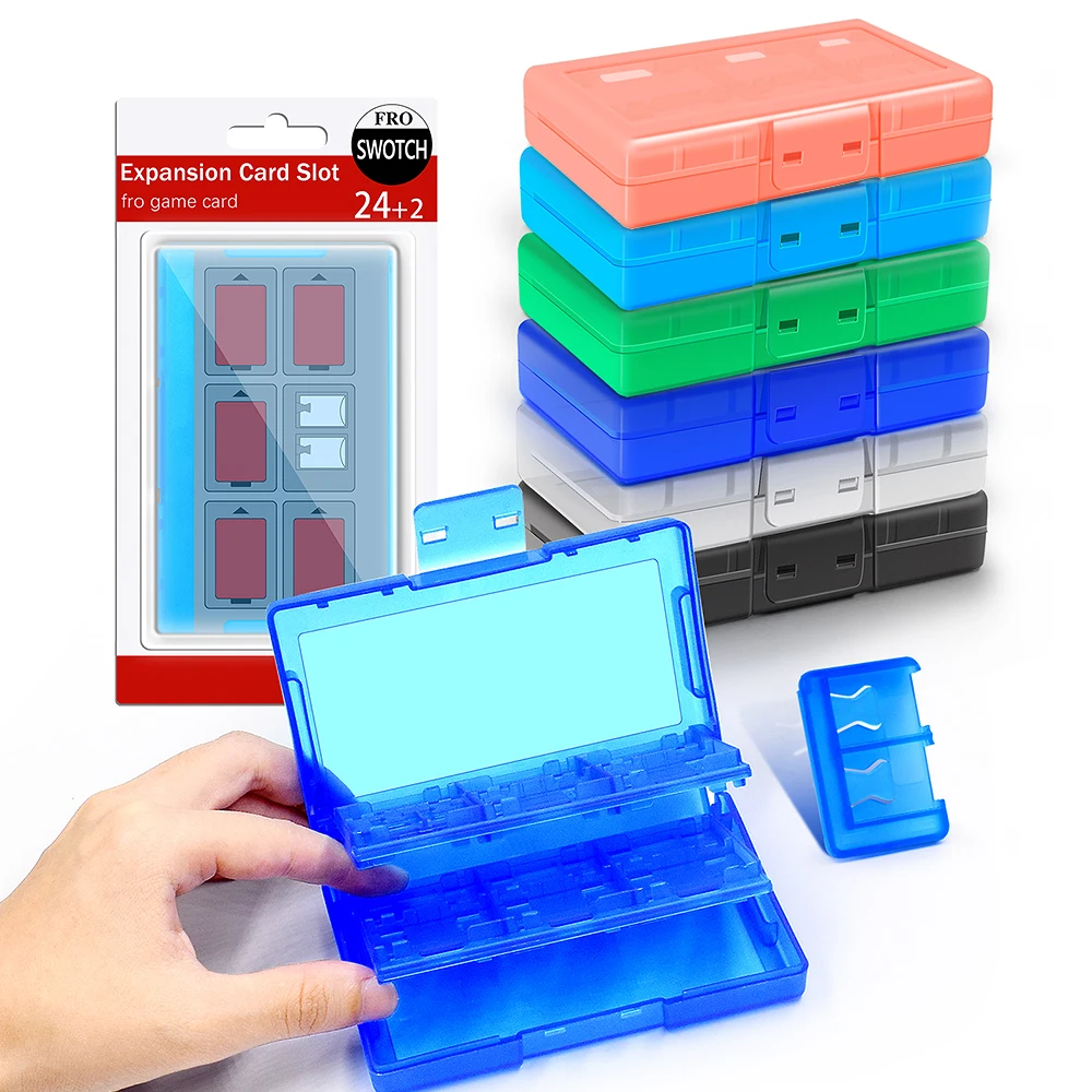Держатель для игровых карт чехол Nintendo Switch и lite 24 слота картриджей коробка