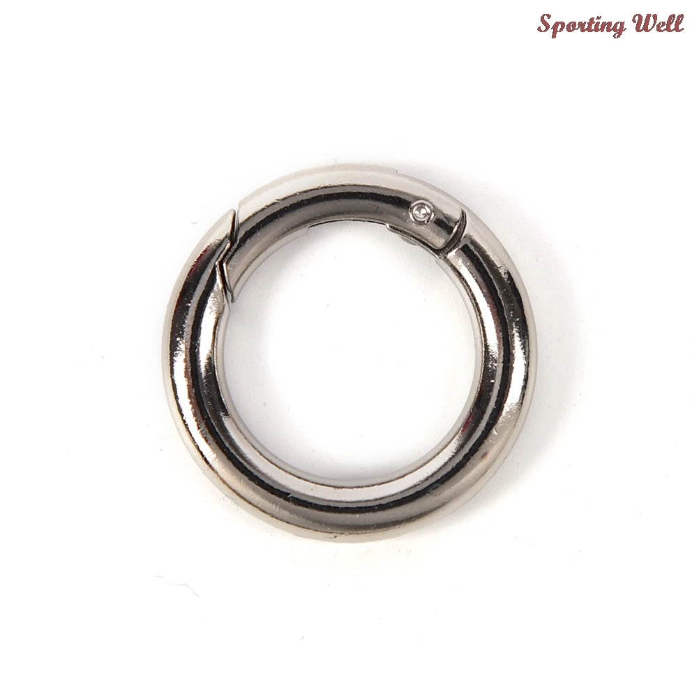 

5pcs circle metal carabiner hook snap round clip hook keychain outdoor hanger