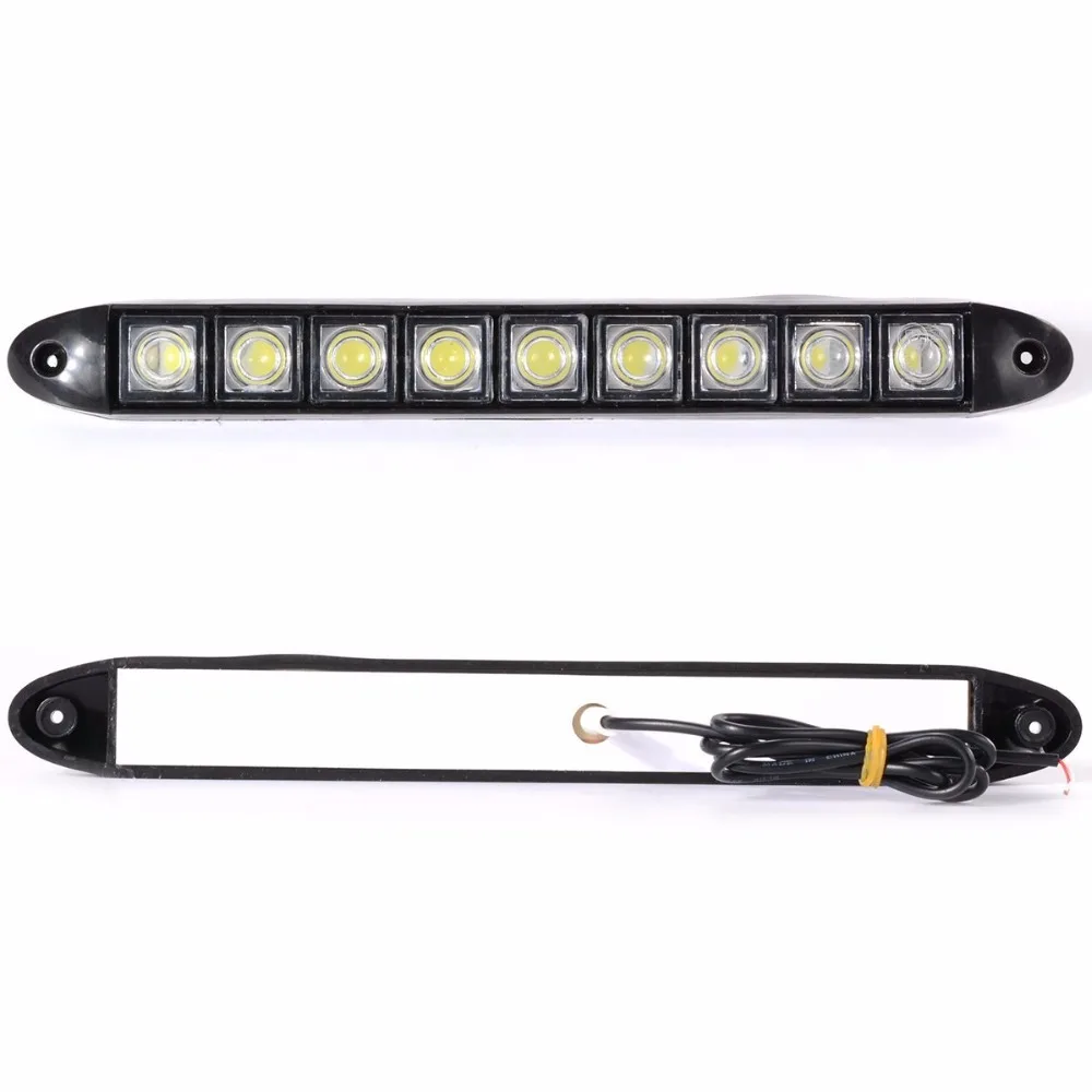 Raoping 2 шт. дневные ходовые огни 9 светодиодный гибкая силиконовая габаритные