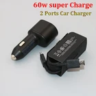 Автомобильное зарядное устройство Samsung, 60 Вт, 45 Вт + 15 Вт, два USB-порта