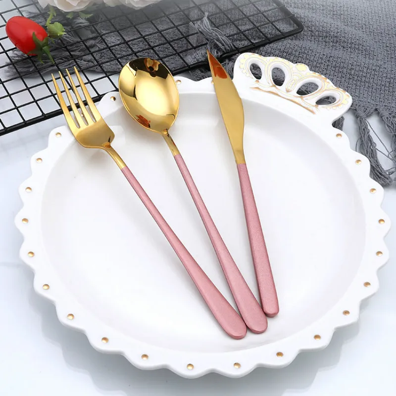 304 корейский Ресторан из нержавеющей стали столовые приборы в западном стиле