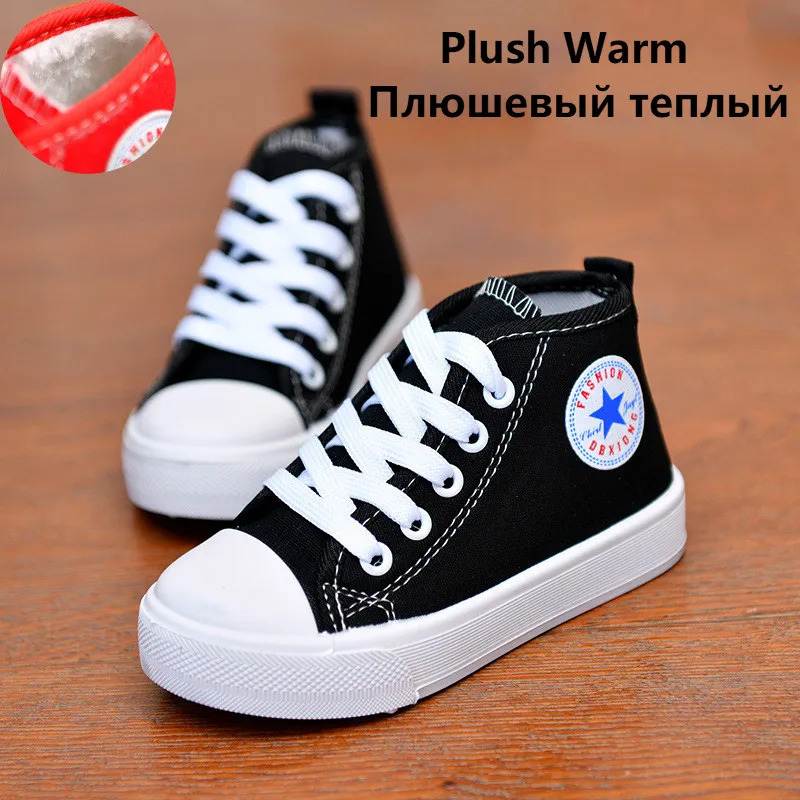 

Kids Shoes For Girl Cuasul Shoes Boys Sneakers Fashion Classic High Toe Canvas Shoes Children Shoes Students Sneakers Non-slip