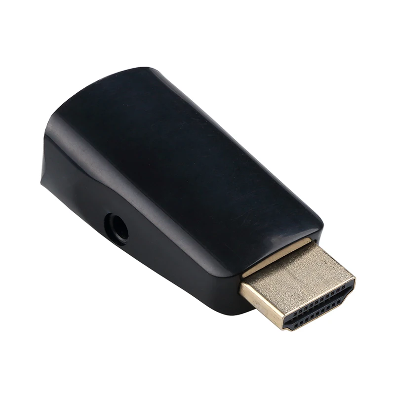 Kebidu 1080P конвертер Папа мама HDMI совместим с адаптером VGA аудиокабелем Jack 3 5 мм для