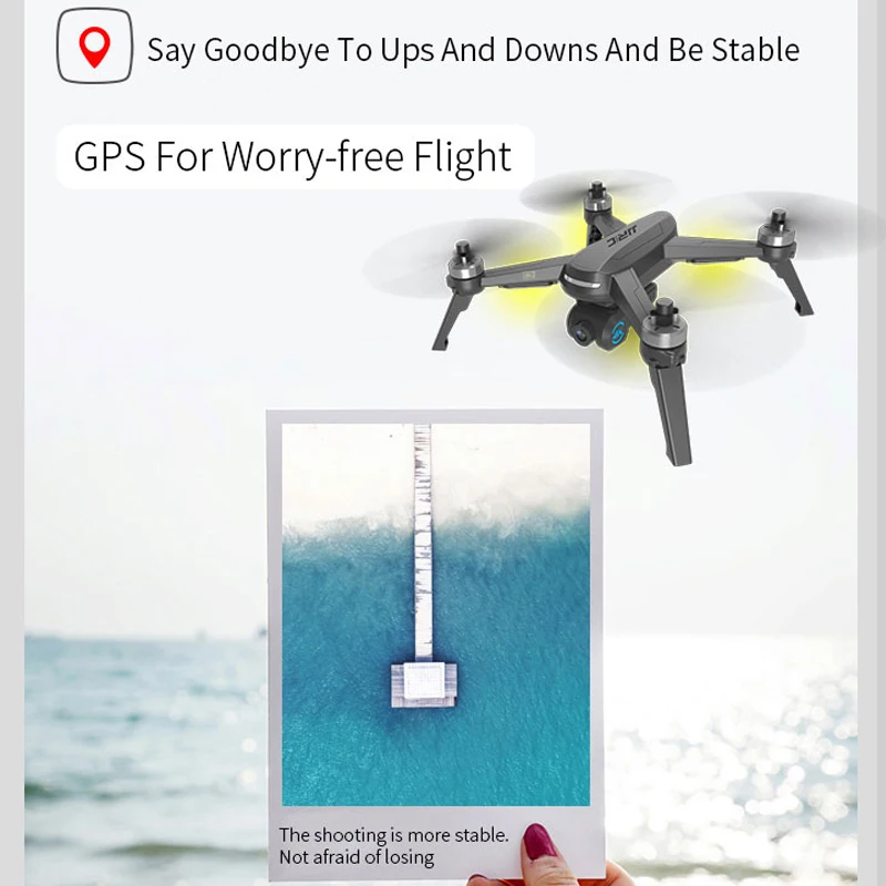 Квадрокоптер JJRC X5P 4K Gps профессиональный Fpv Wi-Fi для селфи бесщеточный регулируемый
