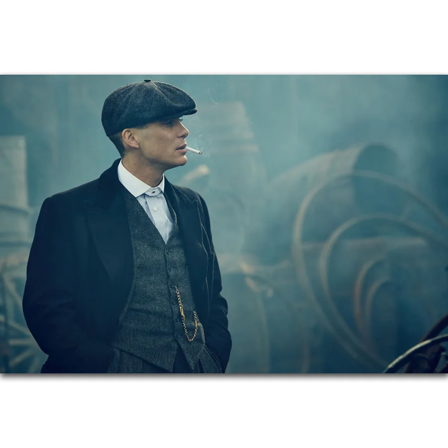 MQ3497 Peaky Blinders Cillian Murphy США ТВ-шоу Серии художественный плакат Шелковый Холст украшение дома стены комнаты картина печать - Цвет: Picture 004