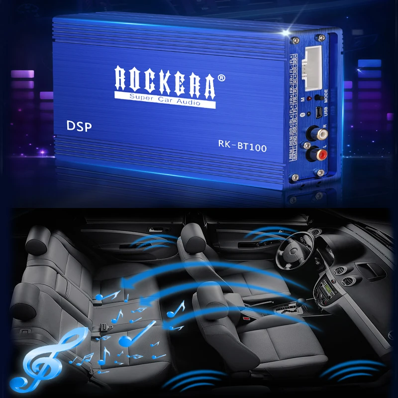 Автомобильный усилитель KYYSLB 12V90W * 4 Dsp неразрушающий модификация автомобиля