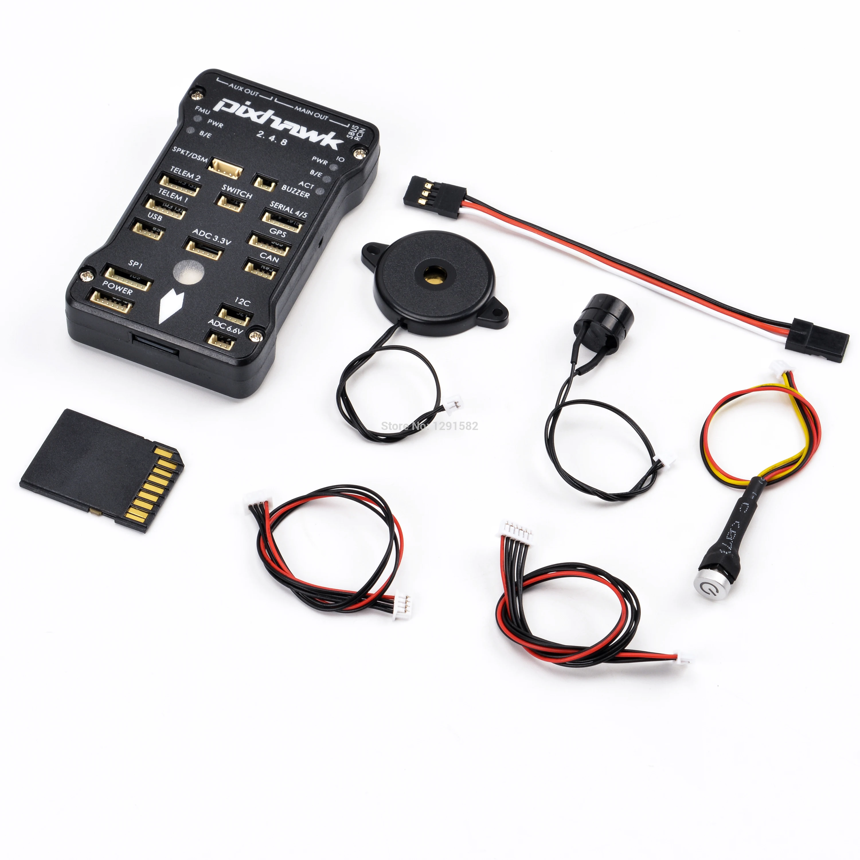 Pixhawk PX4 PIX 2.4.8 32 бит Контроллер полета Автопилот с 16G SD переключатель безопасности