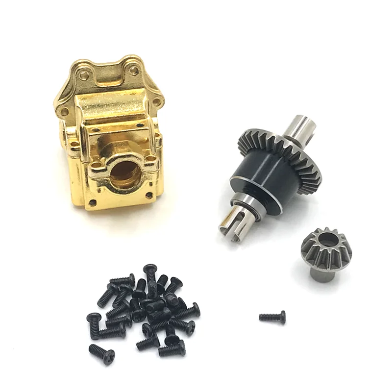 WLtoys 144001 124019 124018 RC Car Upgrades Spare Metal Front And Rear Gearbox Housings And Differential Sets enlarge